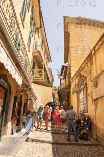 Bellagio, picturesque small town with views of the Alps, Lake Como, Italian Lago di Como, one of the Upper Italian lakes, Lombardy region, Italy