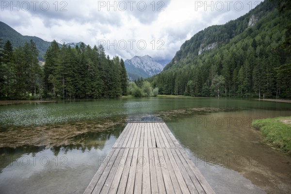 Mountain lake, Steiner Alps, Upper Carniola, Zgornje Jezersko, Slovenia