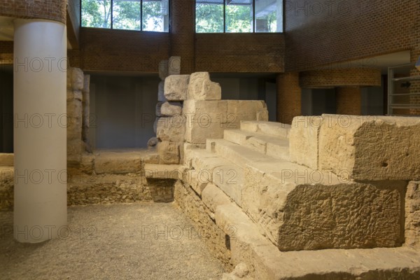 Museo del Puerto museum, Roman port archaeological remains, Zaragoza, Aragon, Spain