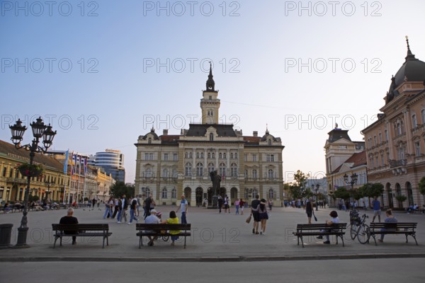 Freedom Square Town Hall, Old Town, Novi Sad, Vojvodina Province, Serbia