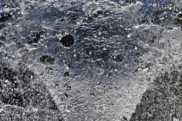 Water bell fountain in the spa garden, detail, Bad Homburg vor der Höhe, Hesse, Germany