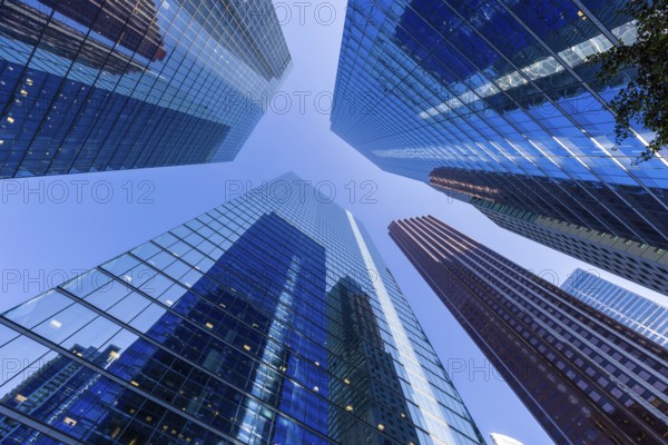 Toronto financial district skyline panorama with luxury condos and financial offices