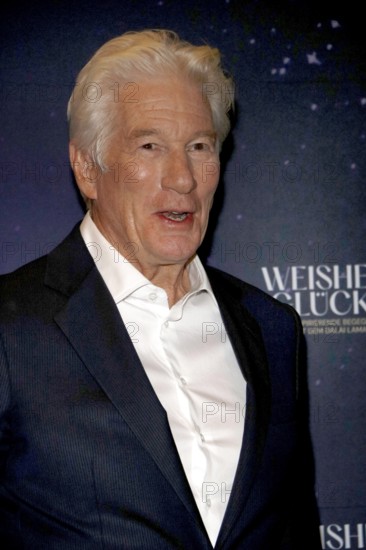 Richard Gere during a photocall in front of the presentation of the documentary about the life of the Dalai Llama, WISDOM OF HAPPINESS of which he is executive producer, at the Kulturbrauerei in Berlin on 24.10.2025