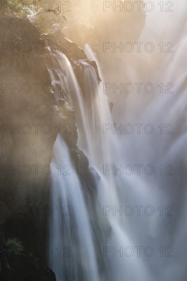 Epupa Falls, sunset at Epupa Waterfalls, Kaokoveld, Namibia