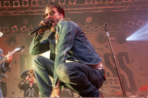 Alec Völkel (Boss Burns), singer of the band The BossHoss during their Back To The Boots Tour 2025 at Capitol Hannover on 03.10.2025