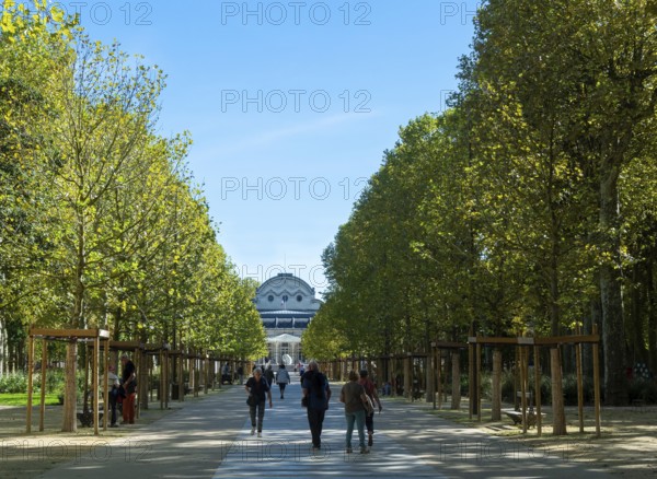 Vichy, listed as World Heritage by UNESCO. The Source Park. Allier. Auvergne Rhone Alpes. France