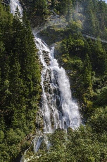 The Stuiben Falls between Umhausen and Niederthai in the Middle Ötztal, Tyrol, Austria