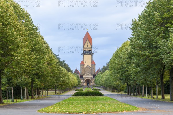 Chapel complex in the South Cemetery, Leipzig, Saxony, Germany