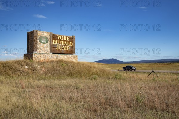 Beulah, Wyoming - The Vore Buffalo Jump, a sinkhole used by Plains Indians as a trap for bison from about 1550 through 1800. Archaeologists have uncovered thousands of bones, though only about 10 percent of the site has been excavated