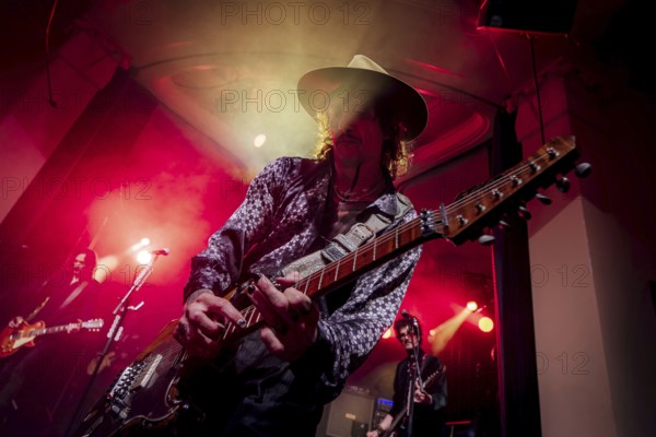 Singer Justin Hawkins from The Darkness live on Dreams On Toast Tour at Metropol Berlin on 10 October 2025