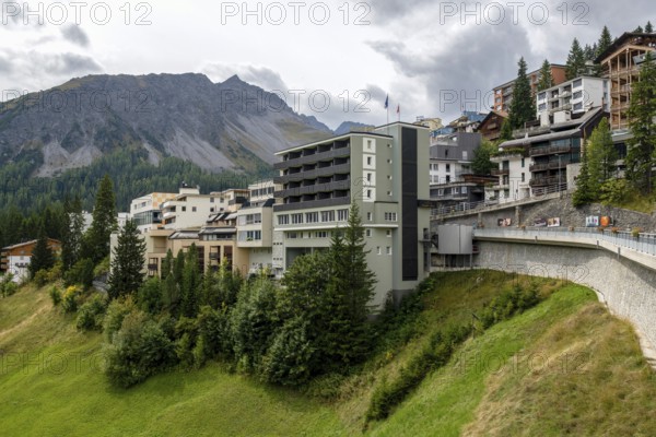 Apartment blocks, Arosa, Graubünden, Switzerland
