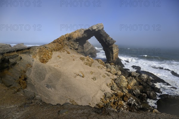 Arch rock, 55 metre high limestone arch, restricted diamond area, near Lüderitz, Karas region, Namibia