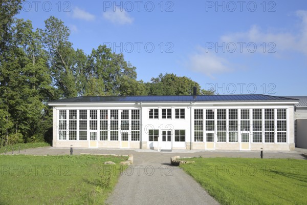 Orangery built in 1837, Fürstengarten, Hechingen, Swabian Alb, Baden-Württemberg, Germany