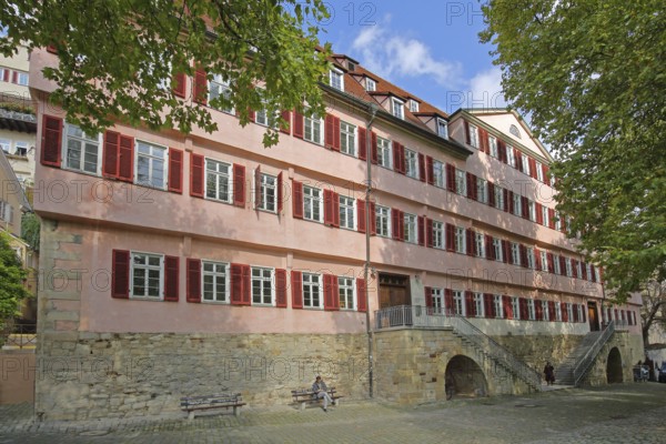 Alte Burse built in 1482 and today's university, historic building, shutters, Tübingen, Neckartal, Baden-Württemberg, Germany