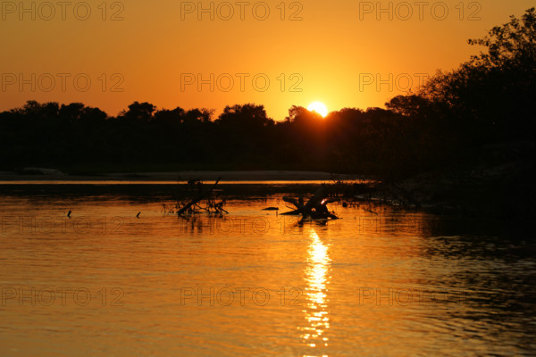 Pantanal River sunset, Brazil