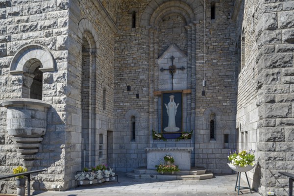 Our Lady of Beauraing, Notre-Dame de Beauraing sanctuary chapel of place of pilgrimage and Marian shrine at Beauraing, province of Namur, Belgium
