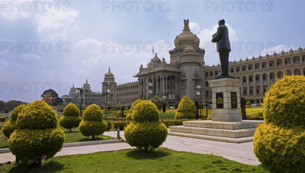 Vidhana Souda or Government Palace of Karnataka, Begaluru or Bangalore, Karnataka, India