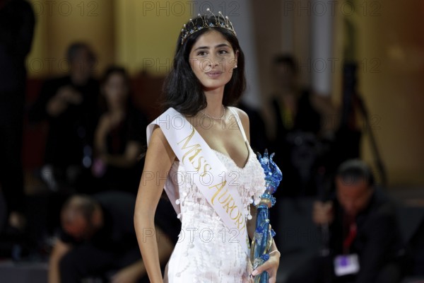 Venice, Italy - 3 September 2025: Ginevra De Biasi during the red carpet of - Cartier Glory To The Filmmaker Award 2025 and In the Hand of Dante - during the 82nd Venice International Film Festival