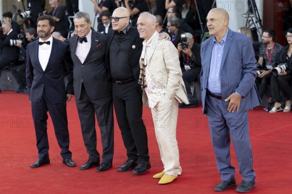 Venice, Italy - 3 September 2025: Vincenzo Pirrotta, Federico Pacifici during the Red Carpet of - Duse - during the 82nd Venice International Film Festival
