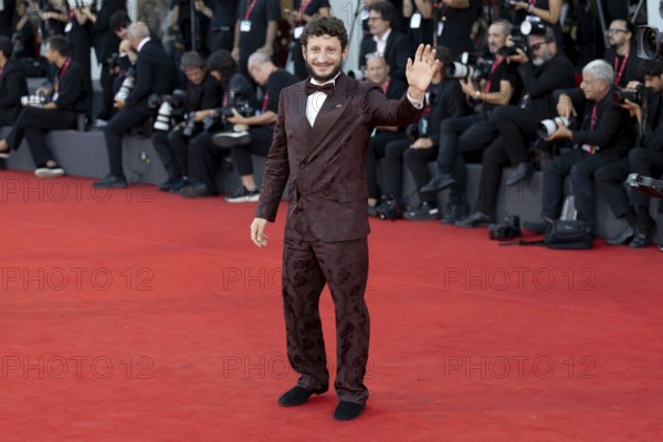 Venice, Italy - 3 September 2025: Vincenzo Nemolato during the red carpet of - Duse - during the 82nd Venice International Film Festival