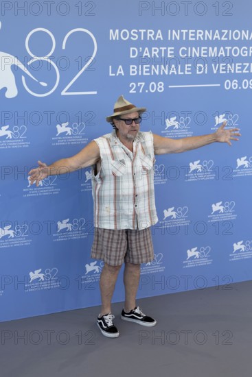 Venice, Italy - 3 September 2025: Julian Schnabel during the Photo Call of - In the Hand of Dante - during the 82nd Venice International Film Festival