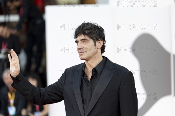 Venice, Italy - 3 September 2025: Pietro Marcello during the red carpet of - Duse - during the 82nd Venice International Film Festival