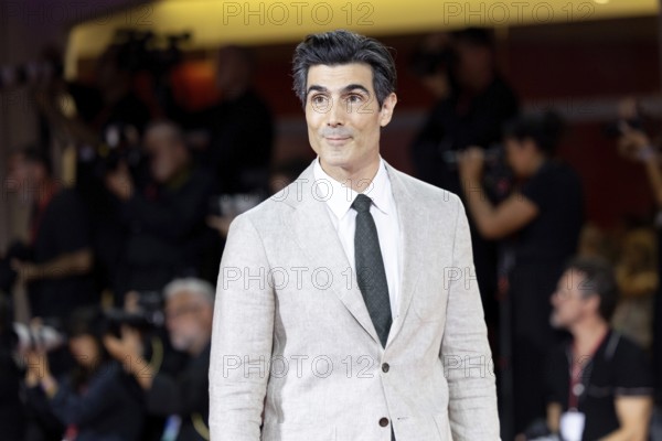 Venice, Italy - 3 September 2025: Louis Cancelmi during the red carpet of - Cartier Glory To The Filmmaker Award 2025 and In the Hand of Dante - during the 82nd Venice International Film Festival