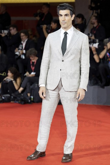 Venice, Italy - 3 September 2025: Louis Cancelmi during the red carpet of - Cartier Glory To The Filmmaker Award 2025 and In the Hand of Dante - during the 82nd Venice International Film Festival
