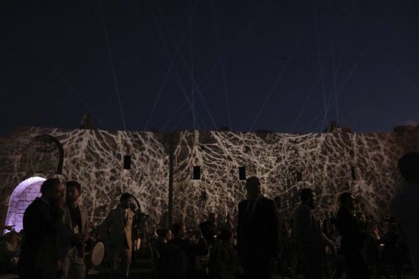 The inauguration of the Syrian Development Fund at Damascus Citadel featured light shows and stage acts, with President Ahmed al-Sharaa, state officials, and international ambassadors highlighting Syria's path to reconstruction, Damascus, Damascus, Syria