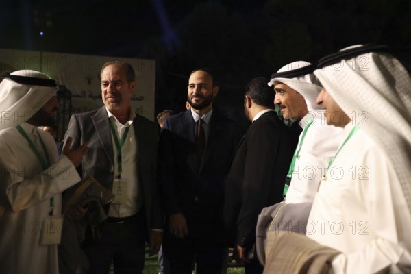 Aleppo Governor Azzam Gharib took part in the Damascus Citadel ceremony where President Ahmed al-Sharaa, alongside officials and ambassadors, launched the Syrian Development Fund to spearhead reconstruction and economic revival, Damascus, Damascus, Syria