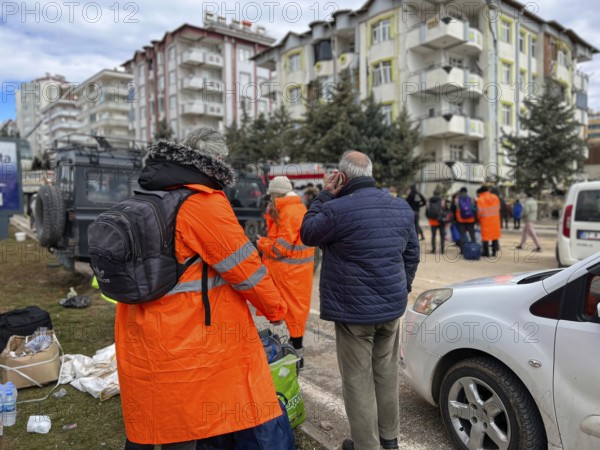 Turkish civil defense teams (AFAD) search for survivors under the rubble after a powerful 7.8-magnitude earthquake struck southern Turkey, killing tens of thousands. Kahramanmaras, Turkey. February 6, 2023, Kahramanmaras, Turkey