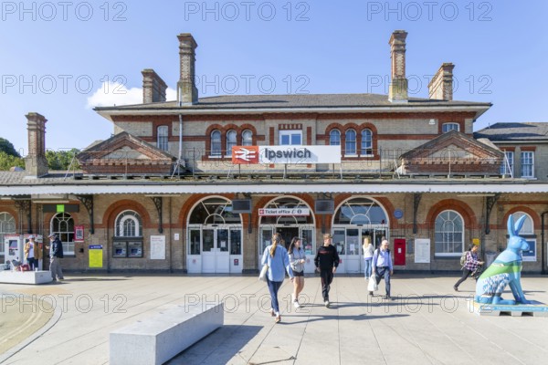 Ipswich railway station building, Ipswich, Suffolk, England, UK
