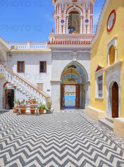 Panormitis monastery, Panormitis, Symi Island, Dodecanese Islands, Greece