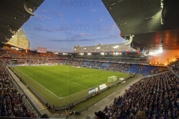 St.-Jakob-Park Basel at the Swiss Super League match between FC Basel and Young Boys Bern. 26, 978 spectators watched the match