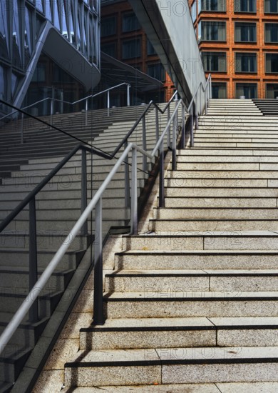 Stairs to San-Francisco-Straße at Westfield Shopping Centre, Hamburg, Germany