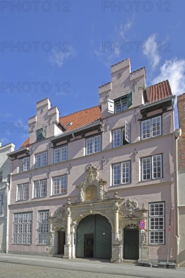 Günter Grass House, Museum, Portal, Glockengießerstraße, Old Town, Lübeck, Schleswig-Holstein, Germany