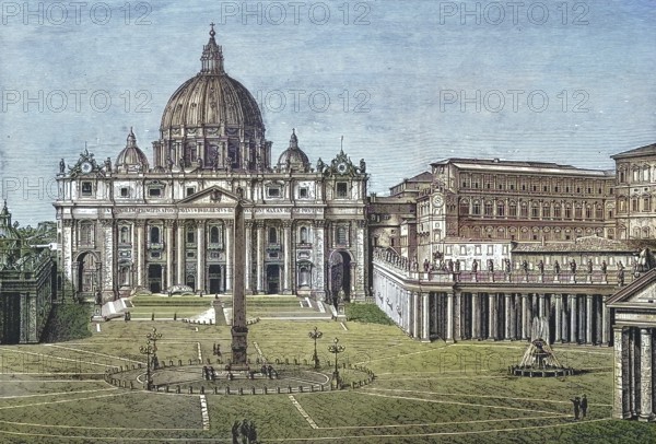 St Peter's Basilica in Rome, St Peter's Basilica, is the memorial church of the Apostle Simon Peter, Vatican, Rome, Italy