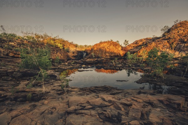 Sunrise Edith Falls in northern Australia, Australia