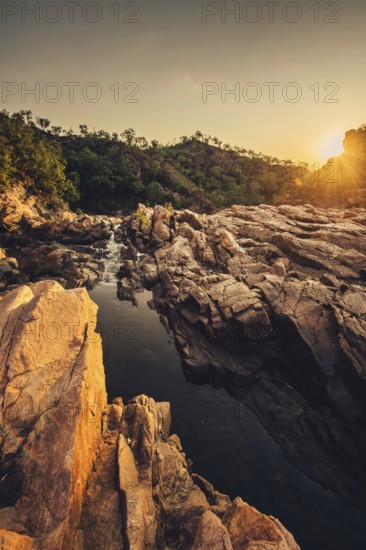 Sunrise Edith Falls in northern Australia, Australia