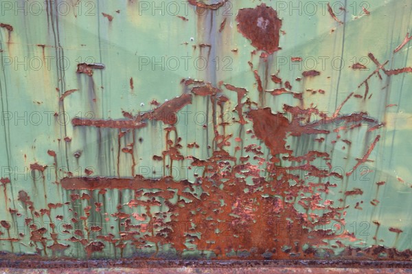 Rust on an iron Tor tor, Bavaria, Germany