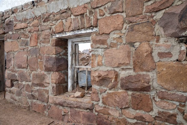 Colorado Springs, Colorado - The remains of the original Summit House on Pikes Peak, a 14, 115' mountain in Colorado's front range. This original facility was built in 1882 as a weather station. The current Summit Visitors Center opened in 2021