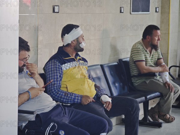 A massive explosion occurred in the town of Maarrat Misrin in the countryside of Idlib in Syria, resulting from the explosion of an ammunition depot, and the explosion left dozens of dead and injured. July 24, 2025, idlib, Syria