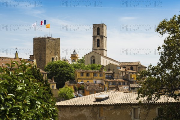 Panorama Old Town, Grasse, Alpes Maritimes, Provence Alpes Cote d'Azur, French Riviera, South of France, France