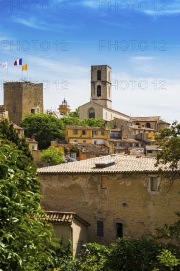 Panorama Old Town, Grasse, Alpes Maritimes, Provence Alpes Cote d'Azur, French Riviera, South of France, France
