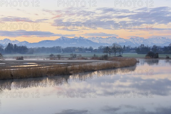 Nature reserve Stille Reuss, behind the Rigi, Rottenschwil, Reusstal, Freiamt, Canton Aargau, Switzerland
