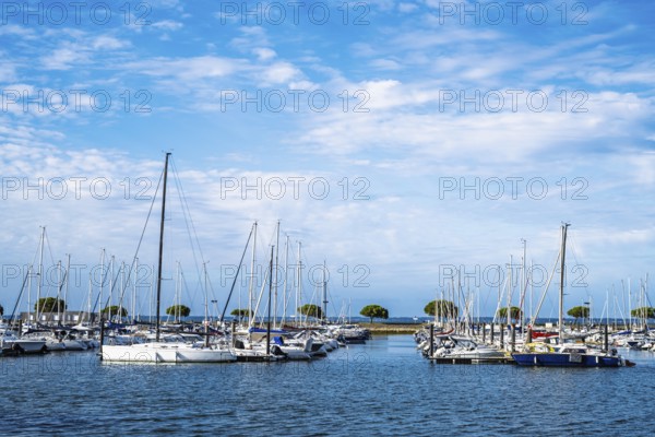 Marina and Beach in Arcachon, Gironde, France