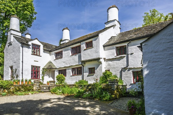 Townend house, National Trust, Troutbeck, Windermere, Lake District, Cumbria, England, United Kingdom