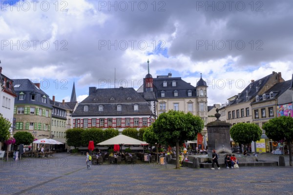 Marketplace, Mayen, Vulkaneifel, Eifel, Rhineland-Palatinate, Germany