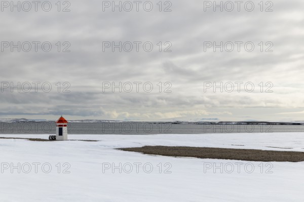 Small Lighthouse, Kinvika, Muchinsonfjord, Spitsbergen, Svalbard