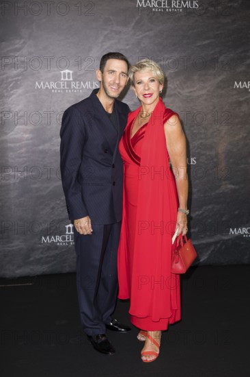 Marcel Remus with his mother Silke Remus at the Remus Lifestyle Night on the roof terrace of the Pure Salt Hotel in El Toro, Magaluf, Majorca, Spain on 31/07/2025